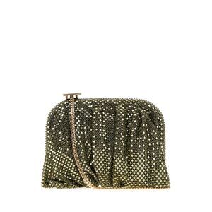 Benedetta Bruzziches Women Purple Rhinestones Knit La Petite Venus Clutch